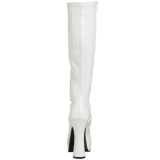 Weiss Lack 13 cm ELECTRA-2000Z High Heels Damenstiefel für Männer