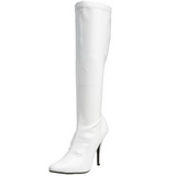 Weiss Lack 13 cm SEDUCE-2000 High Heels Damenstiefel für Männer