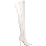 Weiss Lack 13 cm SEDUCE-3000 overknee high heels stiefel