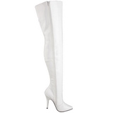 Weiss Lack 13 cm SEDUCE-3010 overknee high heels stiefel