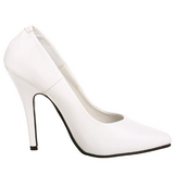 Weiss Lack 13 cm SEDUCE-420 spitze pumps high heels