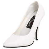 Weiss Lack 13 cm SEDUCE-420 spitze pumps high heels