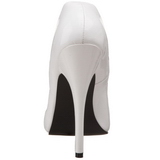 Weiss Lack 15 cm DOMINA-420 hohe stiletto pumps spitz