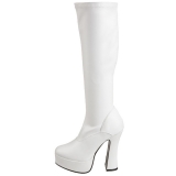 Weiss Matt 13 cm ELECTRA-2000Z High Heels Damenstiefel für Männer