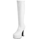 Weiss Matt 13 cm ELECTRA-2000Z High Heels Damenstiefel für Männer