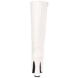 Weiss Matt 13 cm ELECTRA-2020 High Heels Damenstiefel für Männer