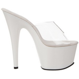 Weiss Transparent 18 cm ADORE-701 Plateau High Mules