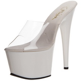 Weiss Transparent 18 cm ADORE-701 Plateau High Mules