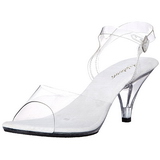 Weiss Transparent 8 cm Pleaser BELLE-308 High Heels