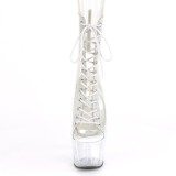 Weiss transparent 18 cm ADORE-1016C-2 exotic pole dance stiefeletten