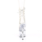 Weiss transparent 18 cm ADORE-1018C-2 exotic pole dance stiefeletten