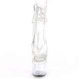 Weiss transparent 18 cm ADORE-1018C exotic pole dance stiefeletten