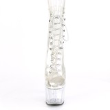 Weiss transparent 18 cm ADORE-1020C exotic pole dance stiefeletten