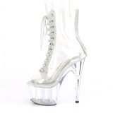 Weiss transparent 18 cm ADORE-1021C-2 exotic pole dance stiefeletten