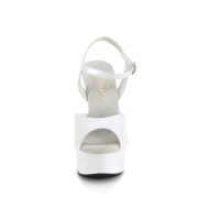 Weisse stckelschuhe plateau 15 cm EXCITE-609 pleaser stckelschuhe