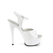 Weisse stckelschuhe plateau 15 cm EXCITE-609 pleaser stckelschuhe