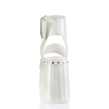 White 13 cm Demonia CAMEL-102 lolita platform sandals