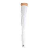 White 20 cm FLAMINGO-3000HWR Hologram exotic pole dance overknee boots