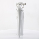 White Patent 25,5 cm BEYOND-087 extrem platform high heels pumps