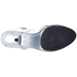 White Transparent 8 cm Pleaser BELLE-308 High Heels