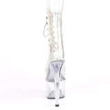 White transparent 18 cm ADORE-1020C Exotic stripper ankle boots