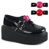 Wildleder 5 cm CREEPER-222 damen creepers plateauschuhe