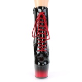 Zweifarbig 18 cm Pleaser ADORE-1020BR-H pole dance ankel boots