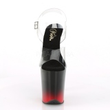 Zweifarbig 20 cm FLAMINGO-808BR-H High Heels Plateauschuhe