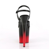 Zweifarbig 20 cm FLAMINGO-809BR-H High Heels Plateauschuhe