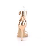 gold rose 13 cm Pleaser AMUSE-10 Sandaletten mit high heels